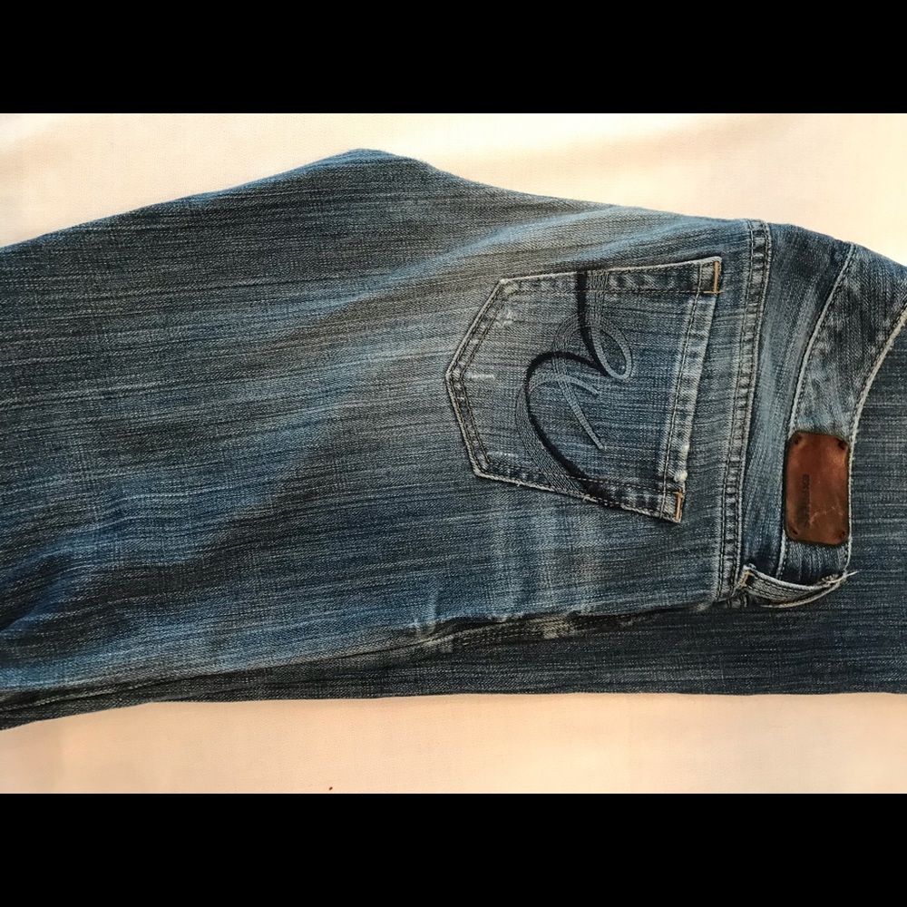 Express ripped Jeans Stella bootcut stone washed